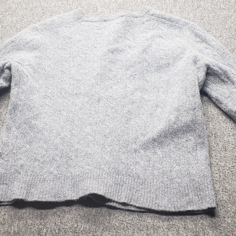 Brooks Brothers Cable Knit 100% English Lambs Wool Sweater Pullover Gray Sz XL - Picture 2 of 7